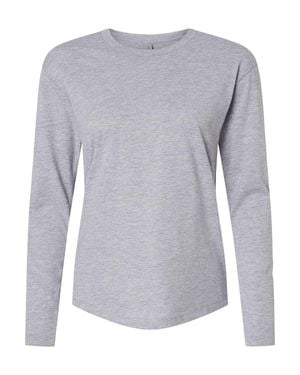 Next Level Cotton Relaxed Long Sleeve T-Shirt - Gray