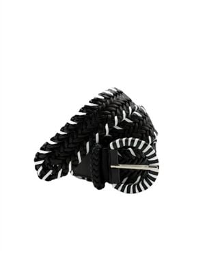 Dragon Diffusion Handwoven Belt - White
