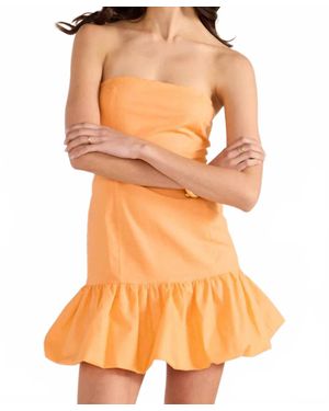 MINKPINK Charlotte Bubble Mini Dress - Orange