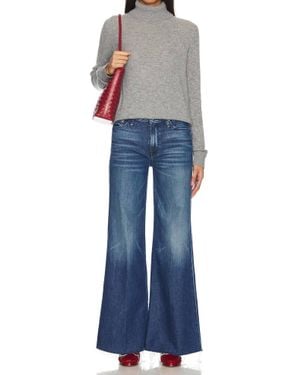 Mother Twister Sneak Fray Jeans - Blue