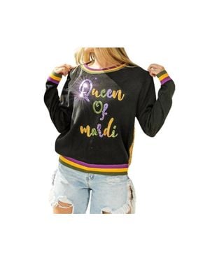 Bibi Queen Of Mardi Sweater - Black