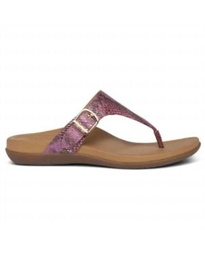 Aetrex Rita Adjustable Thong Sandal - Pink
