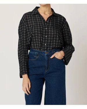 Cleobella Keira Long Sleeve Blouse - Blue