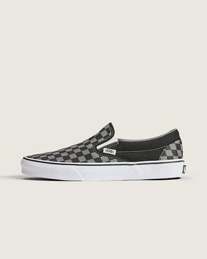 Vans Classic Slip-On Checkerboard 'Pewter Check' Shoes - Gray