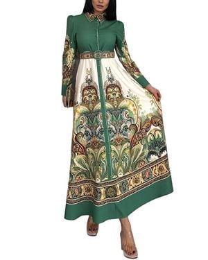 WELLWAY Maxi Dress - Green