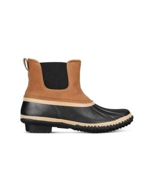 Style & Co. Style & Co Harlii Duck Boots Block Heel Slip On Lion369 - Black