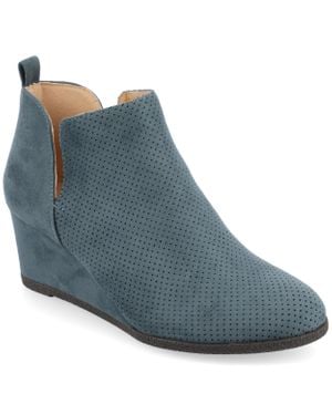 Journee Collection Mylee Wide Width Bootie - Blue