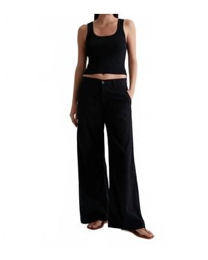 AG Jeans Caden Wide Leg Trouser - Black