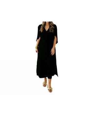 Anna Cate Meredith Midi Dress - Black