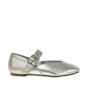Makers Buckle Flats - Metallic