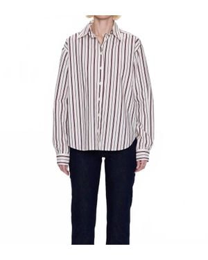 Pistola Finlay Oversized Button Up Shirt - White