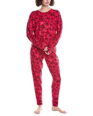 Sanctuary 2Pc Top & Jogger Pajama Set - Red