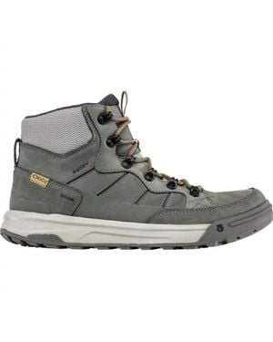 Obōz Burke Mid Leather B-Dry Waterproof Boots - Gray