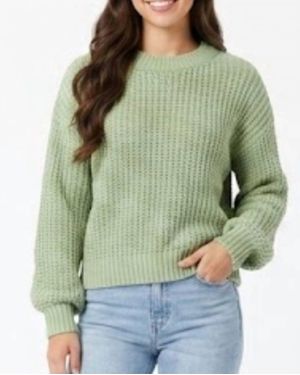 Michelle Mae Gianna Crewneck Sweater - Green