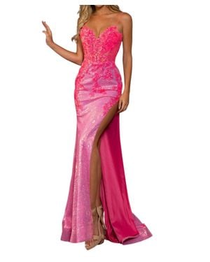 Rachel Allan Sequin Showstopper Prom Dress - Pink