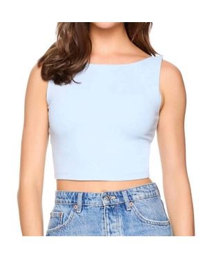 Susana Monaco Scoop Back Top - Blue