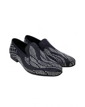 Barabas Jaggy Boy Slip-On Loafers - Black