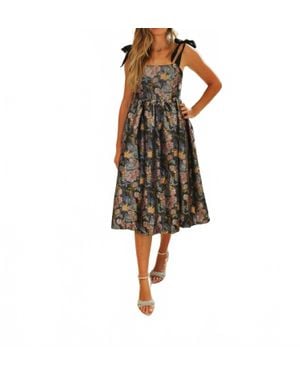 AUREUM Tied Jacquard Mini Dress - Multicolor