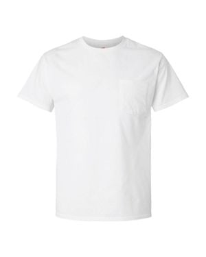 Hanes Essential-T Pocket T-Shirt - White