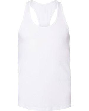 Bella Canvas Jersey Racerback Tank - White