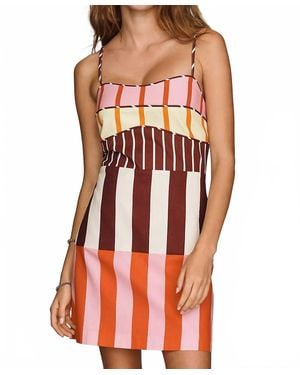 Endless Rose Mixed-Print Mini Dress - Red