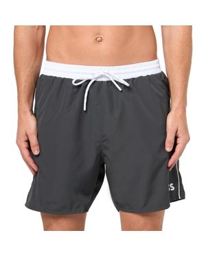 BOSS Medium Length Starfish Swim Trunks, Charcoal - Gray