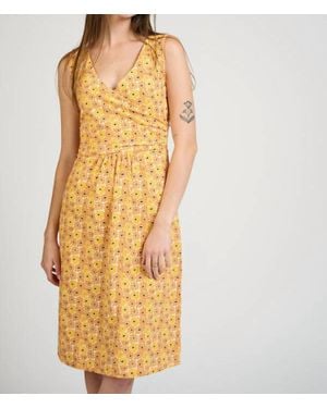 Mata Traders Danica Wrap Dress - Yellow