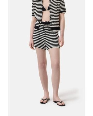 Closed Knitted Shorts - Black