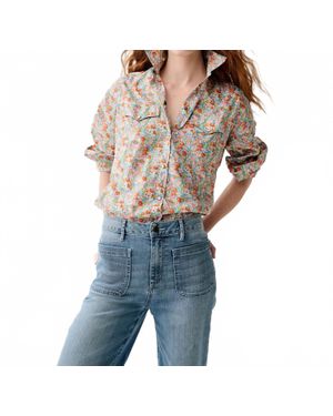 ANN MASHBURN Western Shirt - Blue