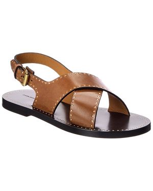 Isabel Marant Leather Sandal - Brown