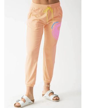 Electric and Rose Classic Jogger Peace Out Graphic - Natural