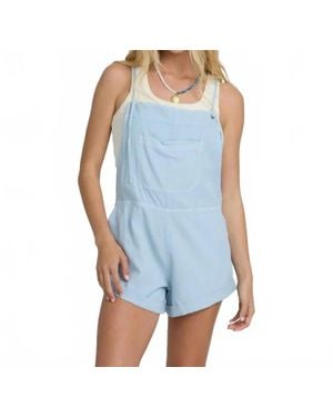 Billabong Wild Pursuit Yarn-Dyed Overalls - Blue