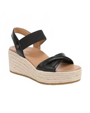 Vionic Darla Espadrille Wedge Sandal - Black