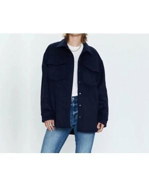 Pistola Mandy Oversized Shirt Jacket - Blue