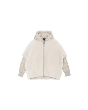 Moorer Sp-Pegaso-Ks3 Layered Down Jacket Mandorla - White