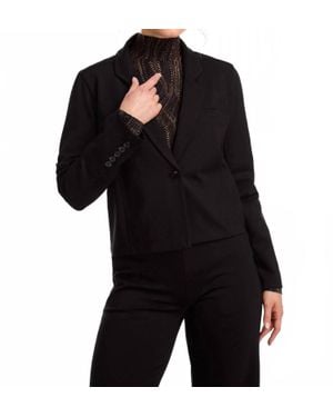 Fdj Cropped Blazer - Black