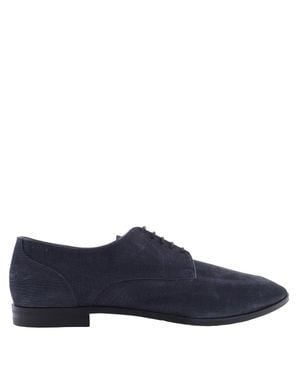 Bally Wedmer Suede Derby Shoes, Brand Size 10.5 Us Size 11.5 - Blue