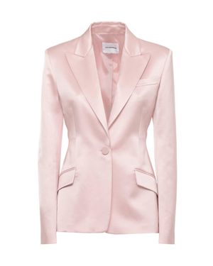 ANDAMANE Bianca Satin Blazer - Pink