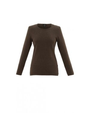 Marble Classic Fit Cotton Sweater - Black