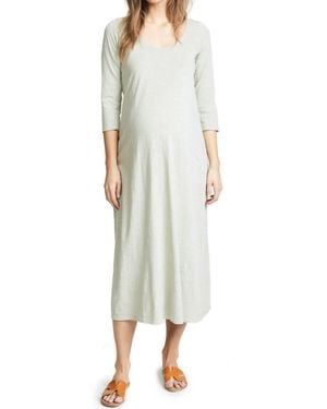 HATCH Maternity Cotton Maxi Dress - Green