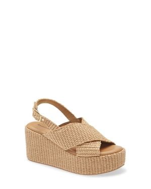 Chocolat Blu Jacen Wedge Sandals - Natural