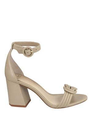 Alexandre Birman Vicky 60 Knot Ankle Strap Sandal - Metallic