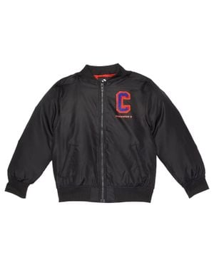 Converse Bomber Jacket Boys Chenille Long Sleeve Full Zip Red625 - Blue
