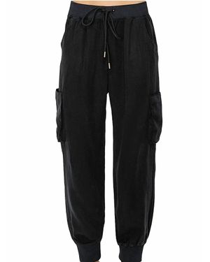 Risen Drawstring Tencel Big Pocket Sweatpants - Black