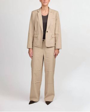 Raquel Allegra Arden Pants Pants - Natural