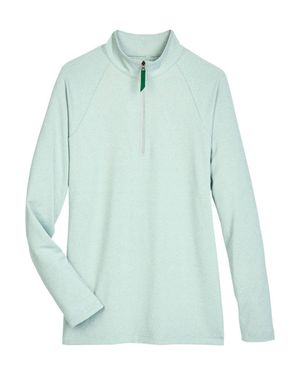 Devon & Jones Crownlux Performanceclubhouse Micro-Stripe Quarter-Zip Pullover - Blue