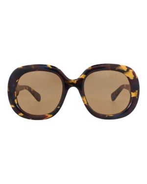 Chloé Square-Frame Recycled Acetate Sunglasses - Brown