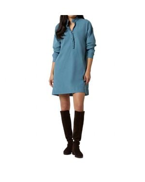 ANN MASHBURN Nicky Popover Shirtdress - Blue