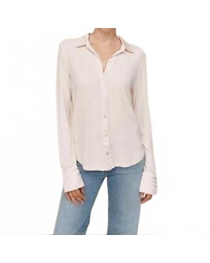 Bella Dahl Longsleeve Button Up Shirt - White