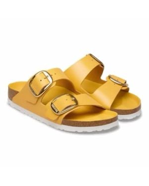 Birkenstock Arizona Big Buckle Natural Leather Sandal - Yellow